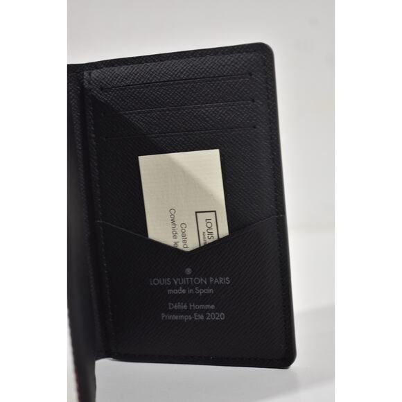 Louis Vuitton Monogram Eclipse Foliage Floral Multicolor Pocket Organizer Wallet - Picture 8 of 9